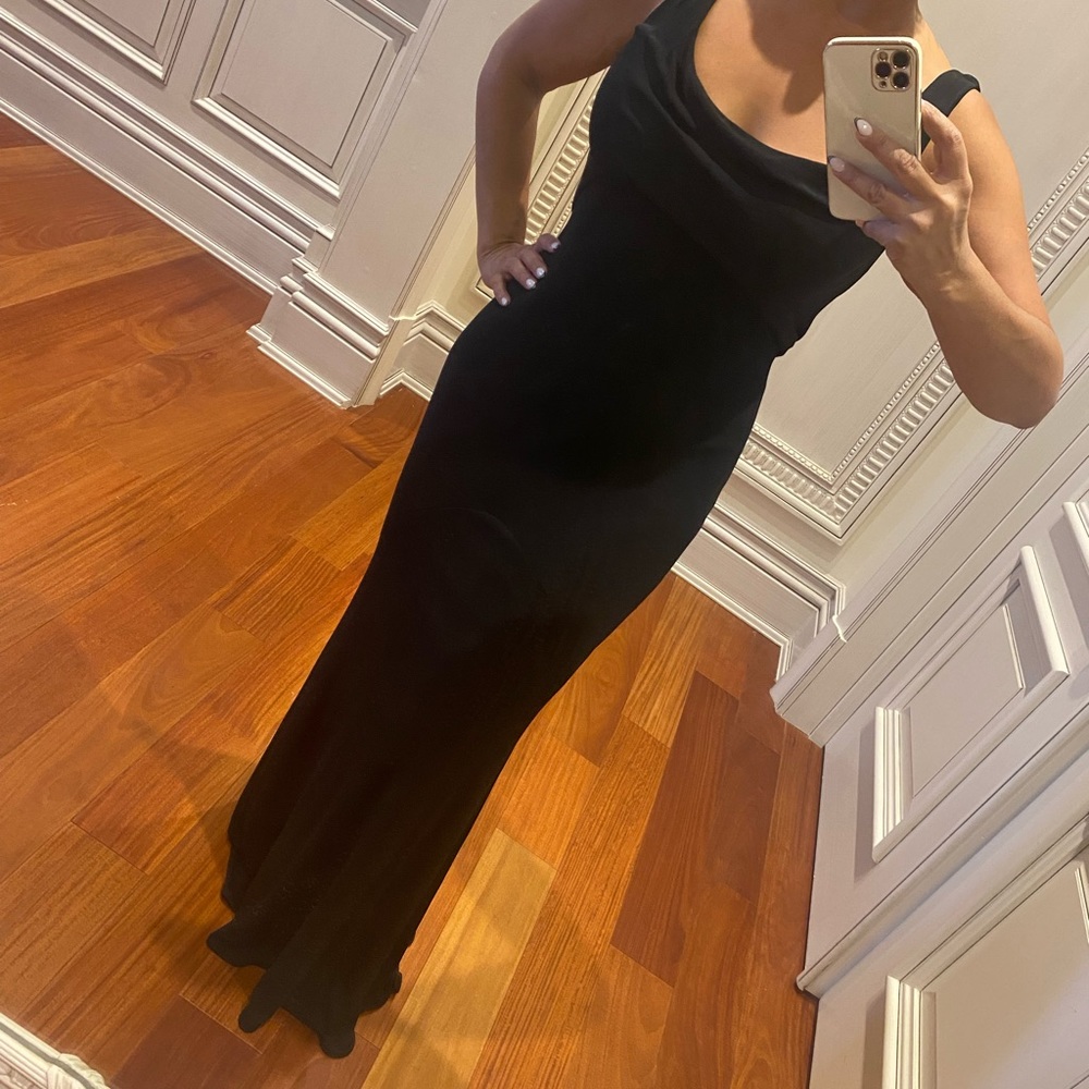 Black maxi dress